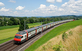 SBB IC2000 onderweg als intercity Luzern-Zürich