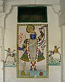 Wandmalerei: Krishna in seiner Erscheinungsform Srinath von Nathdwara
