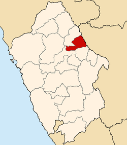 Location of Mariscal Luzuriaga in the Ancash Region