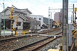 Bahnübergang in Moriyama