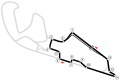 Verkorte autosport lay-out