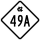 North Carolina Highway 49A marker
