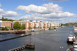 Hammarby sjö sett fra Skansbron. Foto: Tage Olsin