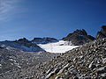 Pizolgletscher und -gipfel im Herbst