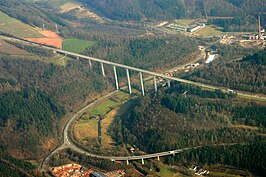 Schwarzbachtalbrücke in de A62