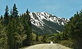 East aspect of Star Mountain, from Highway 82