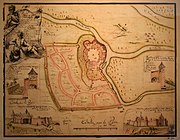 De beschieting van Nieuwenborgh en de Maas met haar zijarmen in 1702 tijdens de Spaanse Successieoorlog