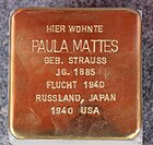 Stolperstein für Paula Mattes