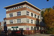 Kantinen- und Verwaltungsgebäude der Hauptwerkstatt Straßenbahn, 1927/28 von Jean Krämer umgebaut, 2015