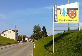 Wald bildet mit Schönengrund AR eine Ortschaft.