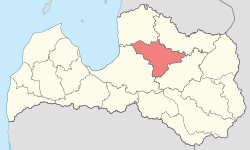 Location of Cēsis County