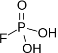 Strukturformel der Fluorphosphorsäure