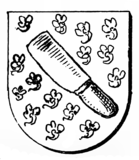 Wappen aus dem Siegel des Ritzsicke von Görne (1323), nach Siebmacher (1900)