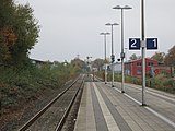View to the north, seen from platform 2
