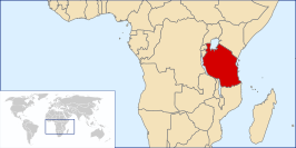 Tanzania, waartoe Tanganyika tegenwoordig behoort.