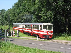 View of the MBxd2-212+Bxhpi train in Jantar