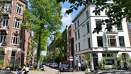 Inkijk in Marcusstraat vanaf Weesperzijde (mei 2019)