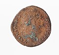 Kupfermünze (um 125–128) mit Porträt des Hadrian FO: Forum Hadriani AO: RMO Leiden