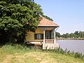 The boathouse and part of the fish pond.