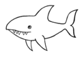 Shark cartoon drawing