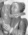 Lady Susan effigy at Westminster Abbey on the tomb of her mother Anne Cecil, Countess of Oxford and grand-mother Mildred Cooke, Baroness Burghley.