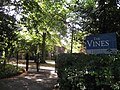 View through the main gate of The Vines on Pullens Lane.