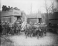 British troops boarding "B types" following the Battle of Arras (May 1917)