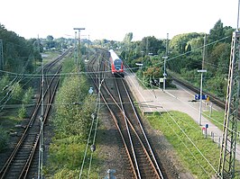 Blik op het perron van station Bremerhaven-Wulsdorf (2007)