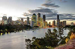 Brisbane skyline from Kangaroo Point