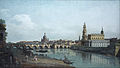 Canaletto: Dresden vom rechten Elbufer unterhalb der Augustusbrücke