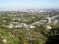 Getty Center'dan görünen Los Angeles manzarası