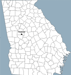 Location in Georgia