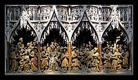 Gothic sculpture, late 15th century, Amiens Cathedral, France.