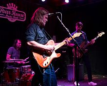 The Greg Humphreys Electric Trio performing at The Pour House Music Hall, Raleigh, North Carolina in 2016. Photo by Kfp Foto, used by permission