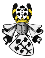 Das Stammwappen der Familie Hettersdorf zeigt in Silber eine entwurzelte fünfblättrige schwarze Lindenstaude. Auf dem Helm mit schwarz-silbernen Decken eine weitere Lindenstaude zwischen zwei mit goldenen Bändern umwundenen schwarzen Bärentatzen.