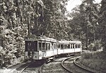 Tw 3468 und 3469 (beide TM 36) auf der Linie 76 in der Wendeschleife Johannesstift, 1962