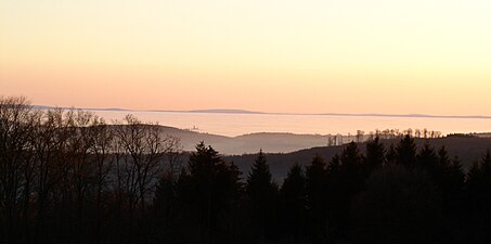 02/2011: Blick vom Nillkopf (538 m) in das "Nebelmeer" des Lahn-Tales LDK 8