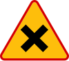 A-5 "intersection — uncontrolled intersection" (yield to vehicles coming from the right)