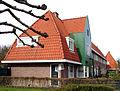 Huizenblok aan Purmerweg in Tuindorp Nieuwendam (Amsterdam), ontworpen door architect Jan Boterenbrood.