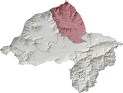 Salarzai Tehsil (red) in Bajaur District