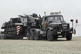 Scammell Zugmaschine beim Panzertransport