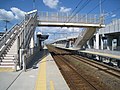 A view of the platforms and tracks.