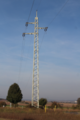 Mast für einen Stromkreis (Leitung Würzburg–Schweinfurt)