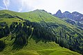 Spätengundkopf, Wildengundkopf, Trettachspitze, Mädelegabel und Hochfrottspitze vom Einödsberg.