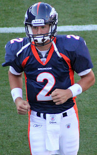 Weber in the 2011 preseason with the Broncos