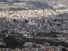 Het centrum van Ambato