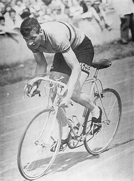 Willy Vanden Berghen in de Vredeskoers van 1960.