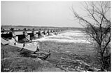 The dam in 1920, from the Hennepin county side.