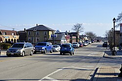 Downtown Mundelein in March 2024