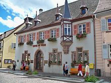 Street in Eguisheim, a village close to Eichberg